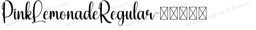 PinkLemonadeRegular字体转换