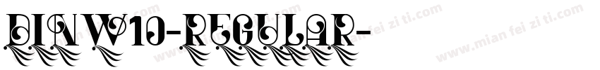 DINW10-Regular字体转换
