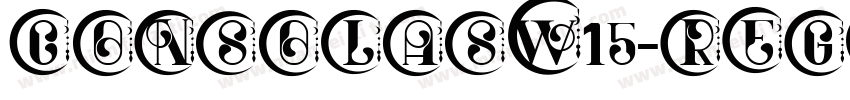 ConsolasW15-Regular字体转换