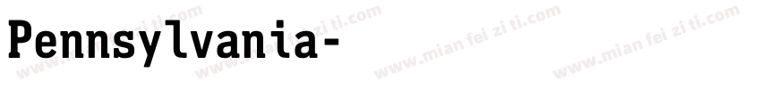 Pennsylvania字体转换