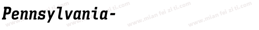 Pennsylvania字体转换