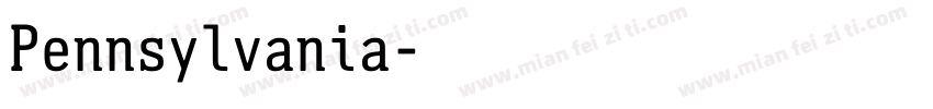 Pennsylvania字体转换