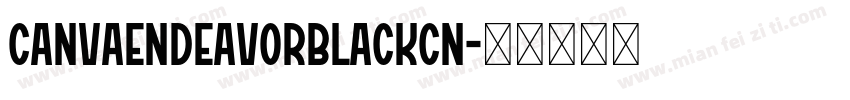 CanvaEndeavorBlackCN字体转换