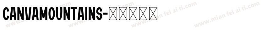 CanvaMountains字体转换