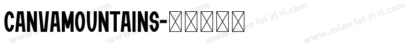 CanvaMountains字体转换