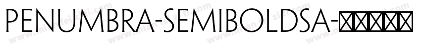 Penumbra-SemiboldSa字体转换