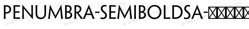 Penumbra-SemiboldSa字体转换