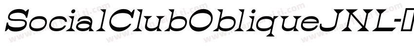 SocialClubObliqueJNL字体转换