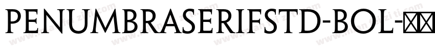 PenumbraSerifStd-Bol字体转换