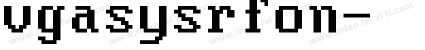 vgasysrfon字体转换