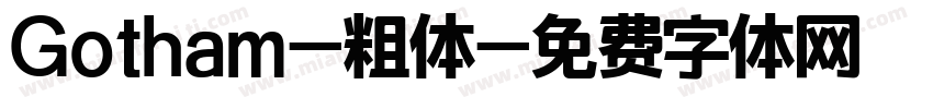 Gotham-粗体字体转换