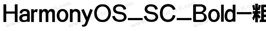 HarmonyOS_SC_Bold-粗体字体转换