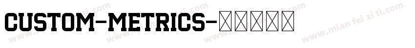 Custom-Metrics字体转换