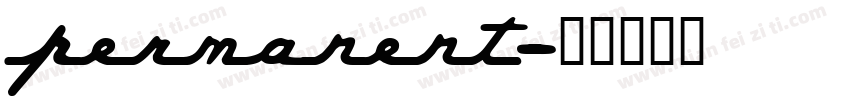 Permanent字体转换
