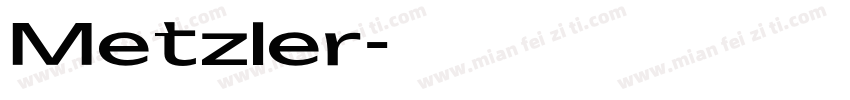Metzler字体转换