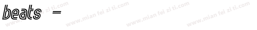 beats字库字体转换