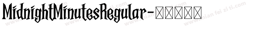 MidnightMinutesRegular字体转换