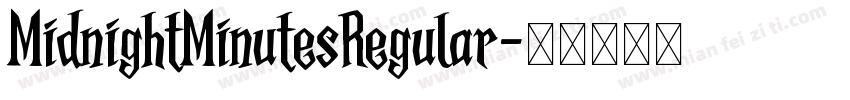 MidnightMinutesRegular字体转换