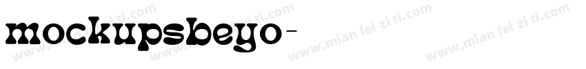 mockupsbeyo字体转换