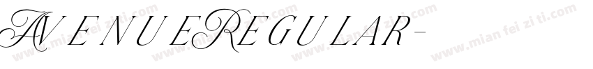 AvenueRegular字体转换