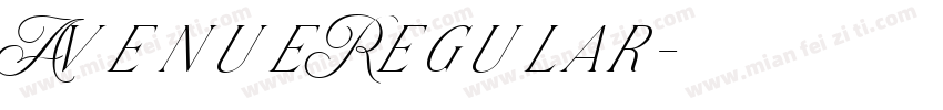 AvenueRegular字体转换