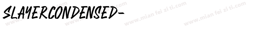 SlayerCondensed字体转换