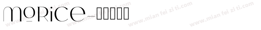 morice字体转换