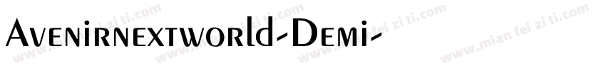 Avenirnextworld-Demi字体转换
