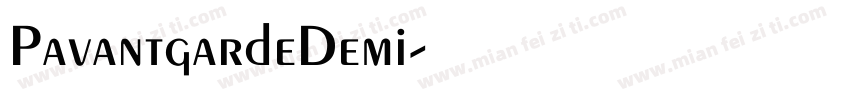 PavantgardeDemi字体转换