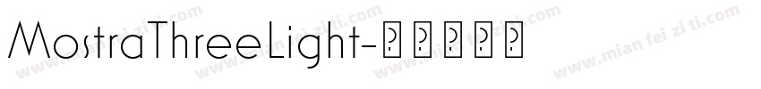 MostraThreeLight字体转换