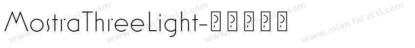 MostraThreeLight字体转换
