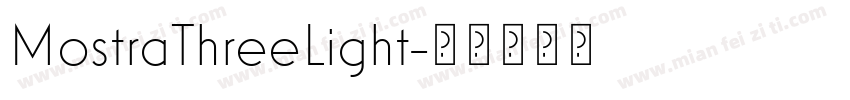 MostraThreeLight字体转换