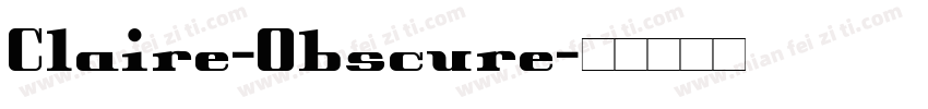 Claire-Obscure字体转换