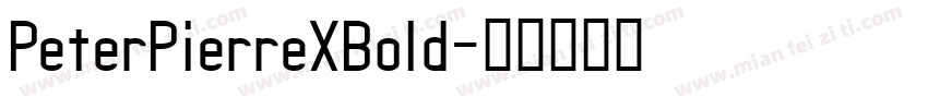 PeterPierreXBold字体转换
