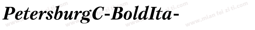 PetersburgC-BoldIta字体转换
