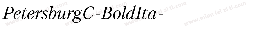 PetersburgC-BoldIta字体转换