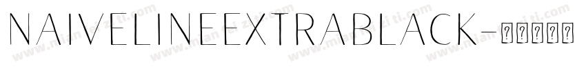 NaiveLineExtraBlack字体转换