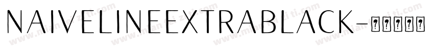NaiveLineExtraBlack字体转换