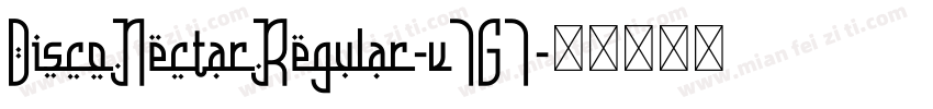DiscoNectarRegular-v7G7字体转换