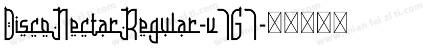 DiscoNectarRegular-v7G7字体转换