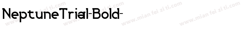 NeptuneTrial-Bold字体转换
