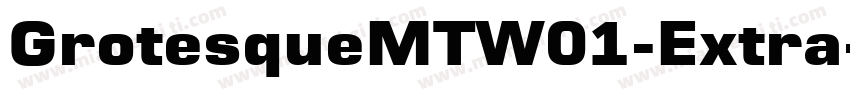 GrotesqueMTW01-Extra字体转换