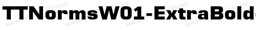 TTNormsW01-ExtraBold字体转换