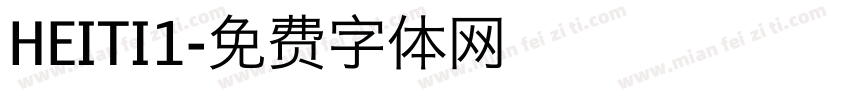 HEITI1字体转换