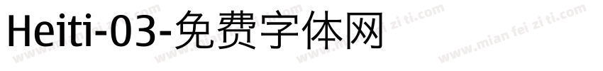 Heiti-03字体转换