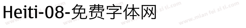 Heiti-08字体转换