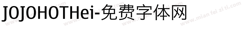 JOJOHOTHei字体转换