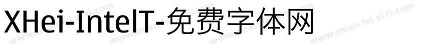 XHei-IntelT字体转换