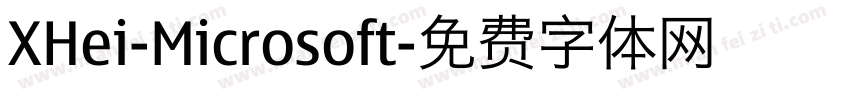 XHei-Microsoft字体转换