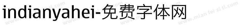 indianyahei字体转换